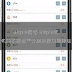 Bitpie网络 Bitpie钱包的多链资产分组管理功能评测