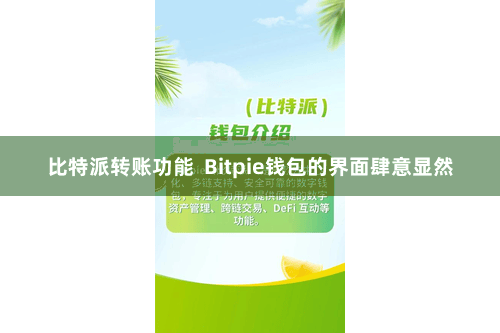比特派转账功能 Bitpie钱包的界面肆意显然