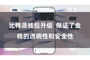 比特派钱包升级  保证了金钱的透明性和安全性